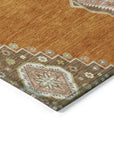 LOOMLAN Rugs Elira Orange Washable Indoor-Outdoor Rug