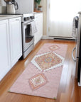 LOOMLAN Rugs Elira Pink Washable Indoor-Outdoor Rug