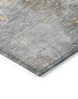 LOOMLAN Rugs Ellior Gray Washable Indoor-Outdoor Rug