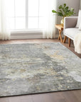 LOOMLAN Rugs Ellior Gray Washable Indoor-Outdoor Rug