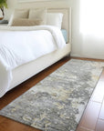 LOOMLAN Rugs Ellior Gray Washable Indoor-Outdoor Rug