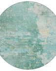 LOOMLAN Rugs Ellior Green Washable Indoor-Outdoor Rug