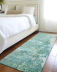 LOOMLAN Rugs Ellior Green Washable Indoor-Outdoor Rug