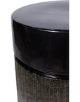 Seasonal Living Ellipse Accent Table - Black Outdoor End Table