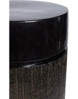 Seasonal Living Ellipse Accent Table - Black Outdoor End Table