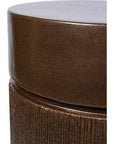 Seasonal Living Ellipse Accent Table - Pyrite Brown Outdoor End Table