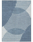 LOOMLAN Rugs Elowen Blue Washable Indoor-Outdoor Rug