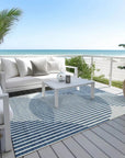 LOOMLAN Rugs Elowen Blue Washable Indoor-Outdoor Rug