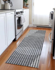 LOOMLAN Rugs Elowen Charcoal Washable Indoor-Outdoor Rug