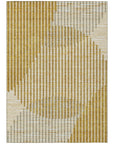 LOOMLAN Rugs Elowen Gold Washable Indoor-Outdoor Rug