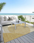 LOOMLAN Rugs Elowen Gold Washable Indoor-Outdoor Rug