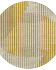 LOOMLAN Rugs Elowen Gold Washable Indoor-Outdoor Rug