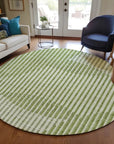 LOOMLAN Rugs Elowen Green Washable Indoor-Outdoor Rug
