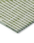 LOOMLAN Rugs Elowen Green Washable Indoor-Outdoor Rug