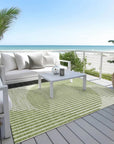 LOOMLAN Rugs Elowen Green Washable Indoor-Outdoor Rug