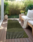 LOOMLAN Rugs Elowen Olive Washable Indoor-Outdoor Rug