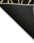 LOOMLAN Rugs Elowira Black Washable Indoor-Outdoor Rug