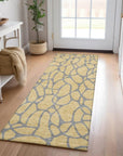 LOOMLAN Rugs Elowira Gold Washable Indoor-Outdoor Rug