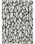 LOOMLAN Rugs Elowira Ivory Washable Indoor-Outdoor Rug