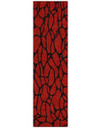 LOOMLAN Rugs Elowira Red Washable Indoor-Outdoor Rug