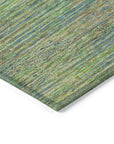 LOOMLAN Rugs Elu Green Washable Indoor-Outdoor Rug