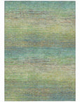 LOOMLAN Rugs Elu Green Washable Indoor-Outdoor Rug