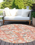 LOOMLAN Rugs Elyndra Orange Washable Indoor-Outdoor Rug