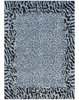 LOOMLAN Rugs Elyvia Blue Washable Indoor-Outdoor Rug