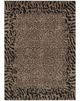 LOOMLAN Rugs Elyvia Brown Washable Indoor-Outdoor Rug