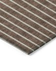LOOMLAN Rugs Ember Brown Washable Indoor-Outdoor Rug