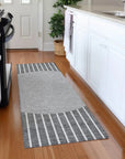 LOOMLAN Rugs Ember Gray Washable Indoor-Outdoor Rug