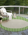 LOOMLAN Rugs Ember Green Washable Indoor-Outdoor Rug
