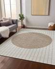LOOMLAN Rugs Ember Ivory Washable Indoor-Outdoor Rug