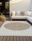 LOOMLAN Rugs Ember Ivory Washable Indoor-Outdoor Rug