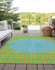 LOOMLAN Rugs Ember Lime Washable Indoor-Outdoor Rug