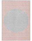 LOOMLAN Rugs Ember Pink Washable Indoor-Outdoor Rug