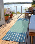LOOMLAN Rugs Ember Teal Washable Indoor-Outdoor Rug
