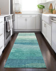 LOOMLAN Rugs Embre Teal Washable Indoor-Outdoor Rug