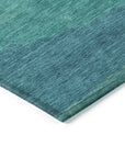 LOOMLAN Rugs Embre Teal Washable Indoor-Outdoor Rug