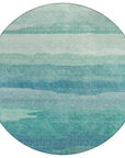 LOOMLAN Rugs Embre Teal Washable Indoor-Outdoor Rug