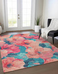 LOOMLAN Rugs Emprelle Orange Washable Indoor-Outdoor Rug