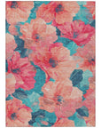 LOOMLAN Rugs Emprelle Orange Washable Indoor-Outdoor Rug