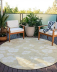 LOOMLAN Rugs Ensa Beige Washable Indoor-Outdoor Rug