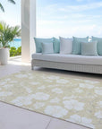 LOOMLAN Rugs Ensa Beige Washable Indoor-Outdoor Rug