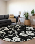 LOOMLAN Rugs Ensa Black Washable Indoor-Outdoor Rug