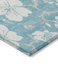 LOOMLAN Rugs Ensa Blue Washable Indoor-Outdoor Rug