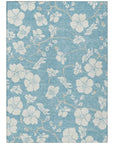 LOOMLAN Rugs Ensa Blue Washable Indoor-Outdoor Rug