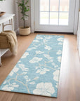 LOOMLAN Rugs Ensa Blue Washable Indoor-Outdoor Rug