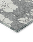 LOOMLAN Rugs Ensa Gray Washable Indoor-Outdoor Rug