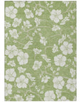 LOOMLAN Rugs Ensa Green Washable Indoor-Outdoor Rug